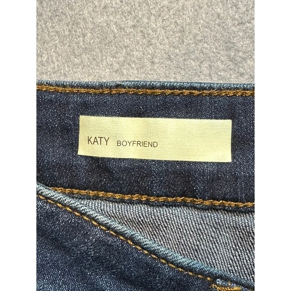 Kut from the Kloth Katy Boyfriend Jeans Dark Wash Blue Denim Size 4 - 125